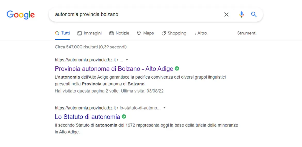 „Search Engine Results Page“ (SERP) „Search Engine Results Page“ (SERP)