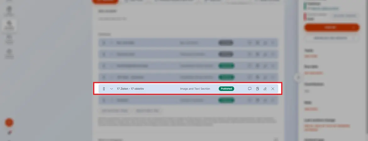 Modul „Image and Text Section“ (CMS Version) Modul „Image and Text Section“ (CMS Version)