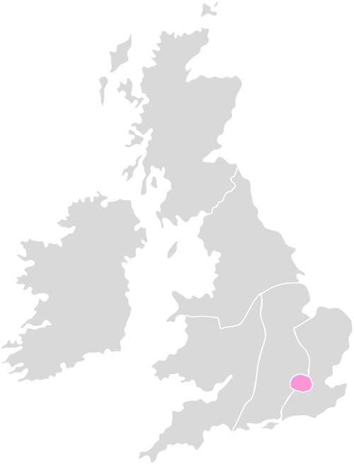 Map highlighting London