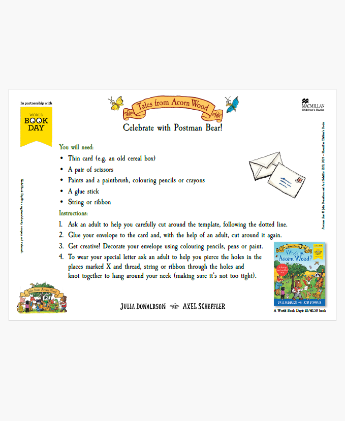 Acorn Wood WBD dress up activity sheet.png