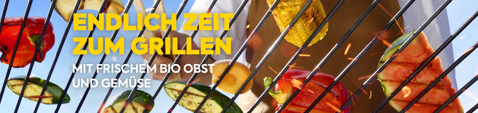 Endlich Zeit zum Grillen: Mit frischem Bio Obst und Gemüse