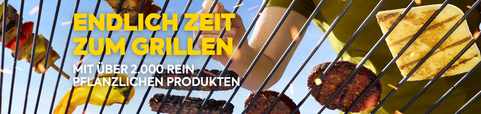 Endlich Zeit zum Grillen: Mit über 2.000 rein pflanzlichen Produkten