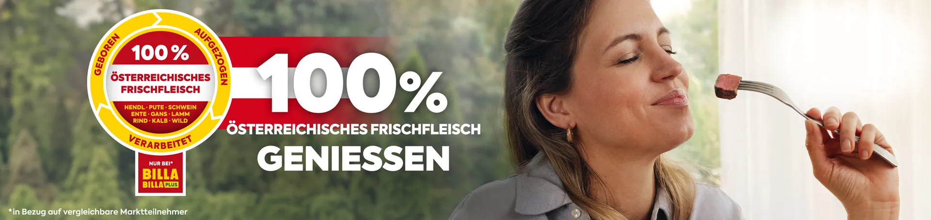 100 % österreichisches Frischfleisch genießen
