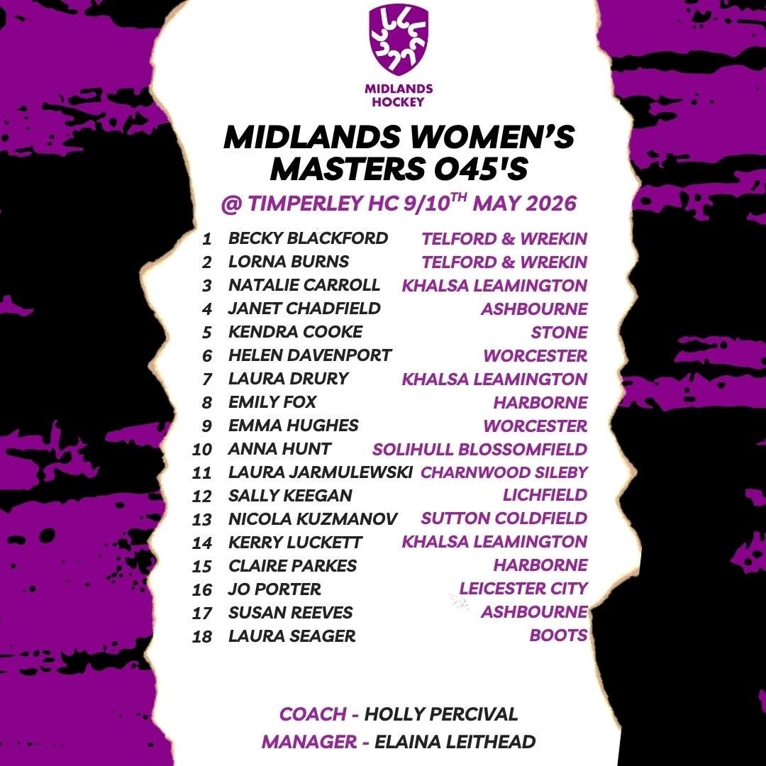 Midlands Masters Women's O45s 2026