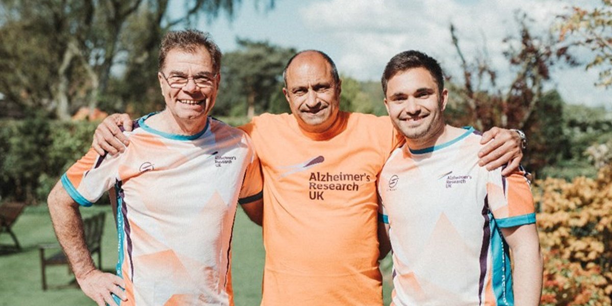 Fellow Seoul '88 gold medallist Steve Batchelor and Imran Sherwani's son Zac are part of the 'Going For Gold' London Marathon team that will raise money for Alzheimer's UK. Credit: Alex Wallace