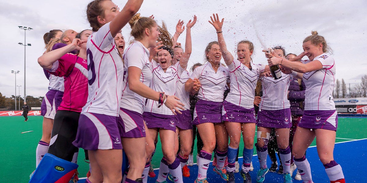 BUCS Womens Champions Loughborough celebrating their win