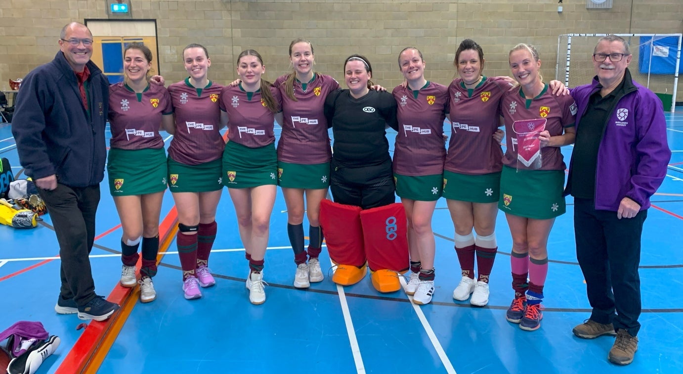 Cannock women, winners of the Tier 1 Indoor Competition 2025