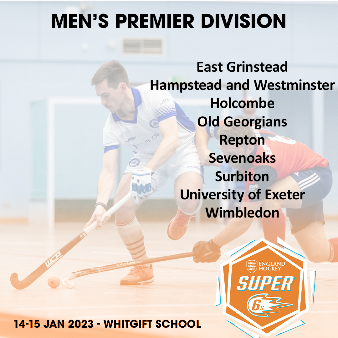 Super 6s Indoor Men's Premier Division List 