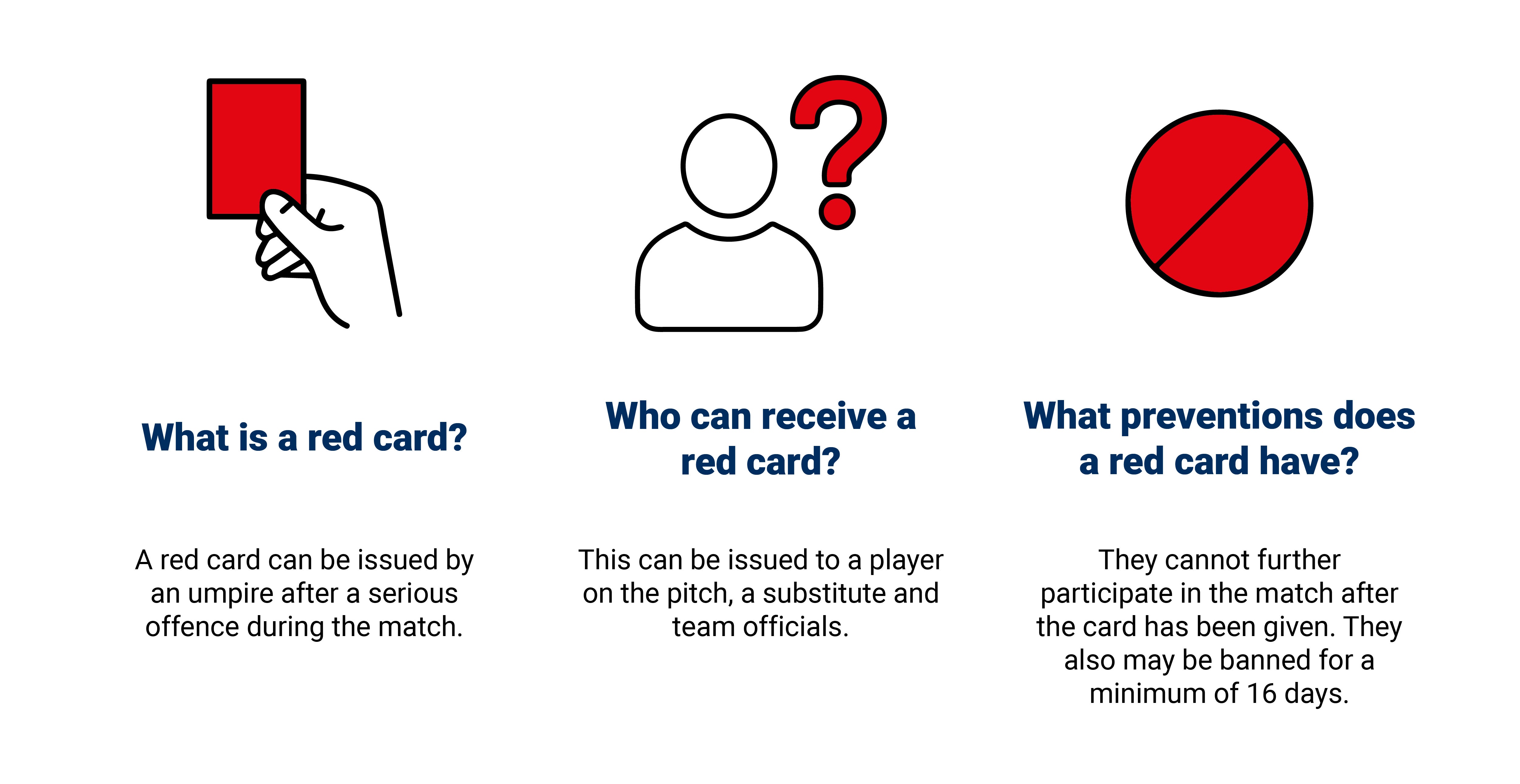 England Hockey Red Card Graphic 