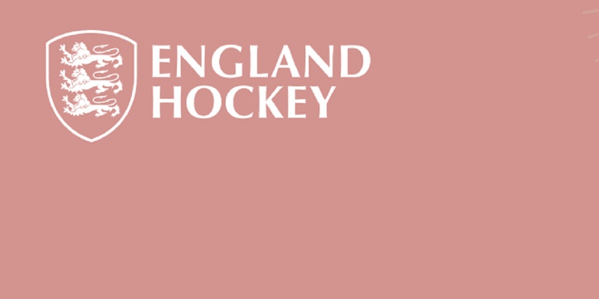 White England Hockey logo on Red background