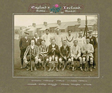 Hockey History - England Mens Team - England V Ireland in Dublin 27 March 1920