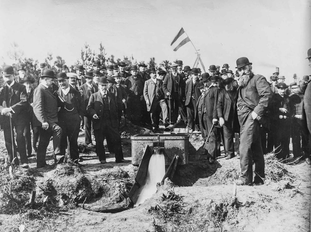 Foto van de proefboring in Ossendrecht.