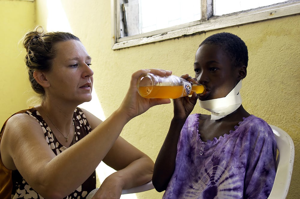 Injured African child. Credit: Shutterstock.