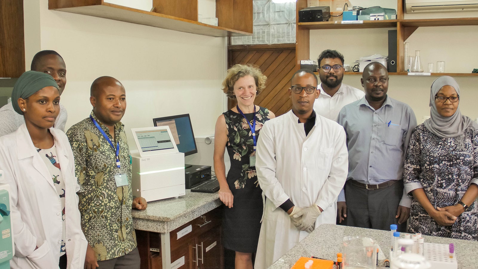 Professor Anna Schuh (centre) leads this new UK-Africa project.