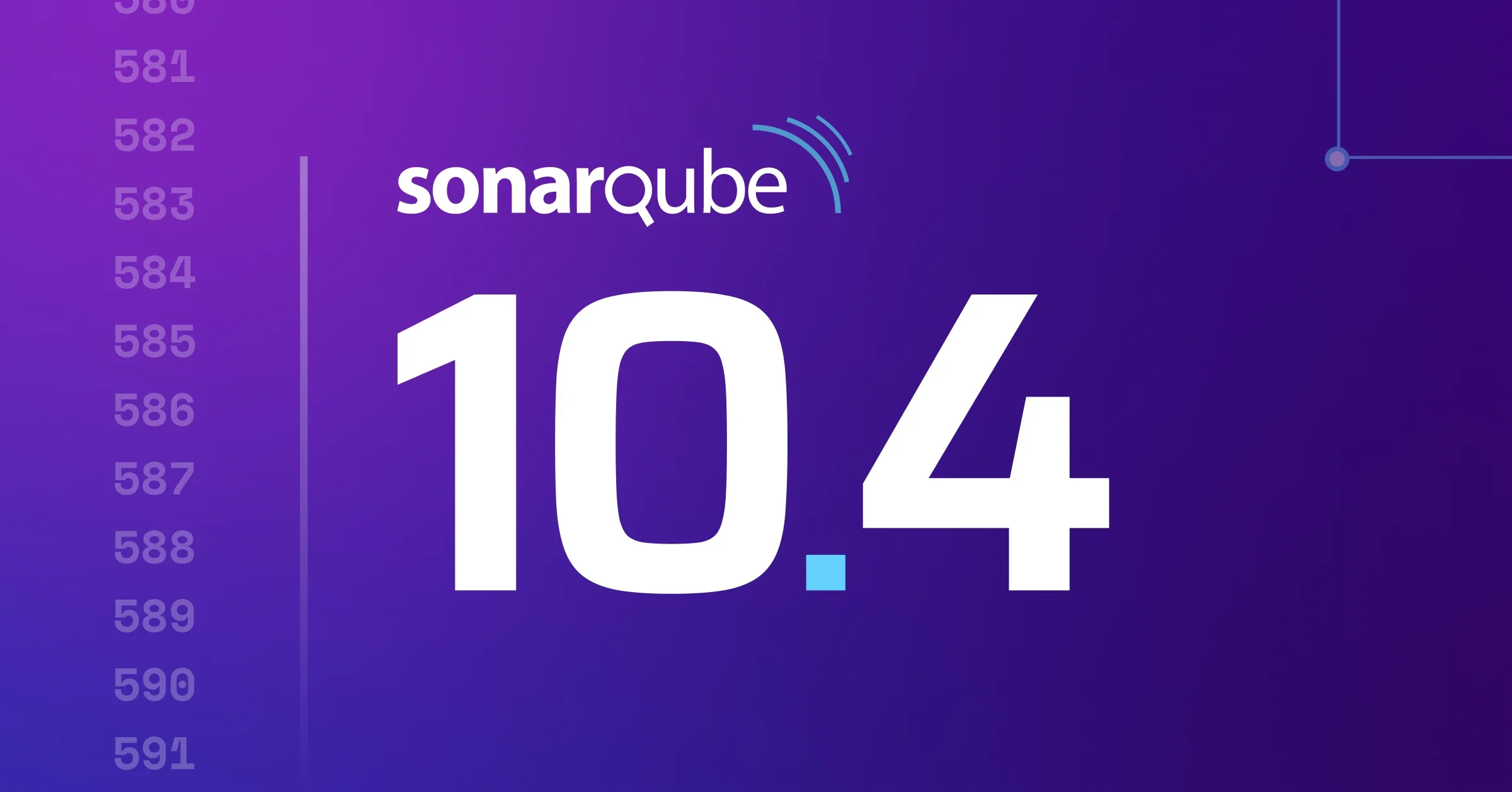 Picture showing SonarQube 10.4 release