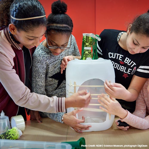 NEMO girls STEM education Netherlands