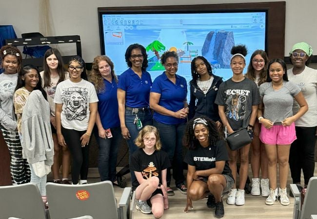 Girls in STEM program