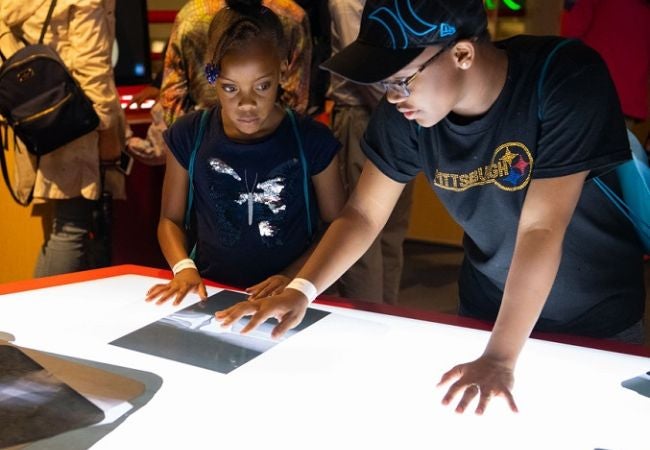 students looking at an x-ray