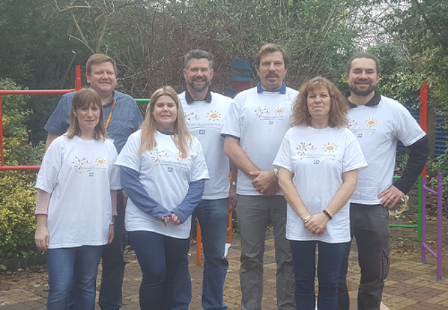 group of volunteers in Birmingham, UK 