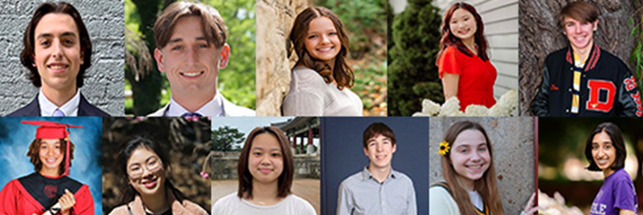 collage of 2022 national merit scholarships recipients 