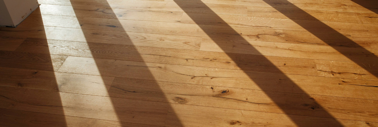 Wood flooring with shadows