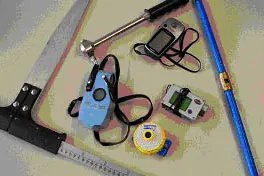 Per i rilievi sono necessari vari attrezzi