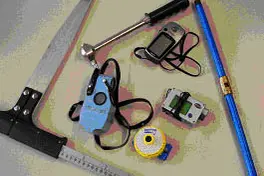 Per i rilievi sono necessari vari attrezzi