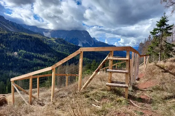 Recinto di protezione contro i danni da fauna selvatica su piccola superficie
