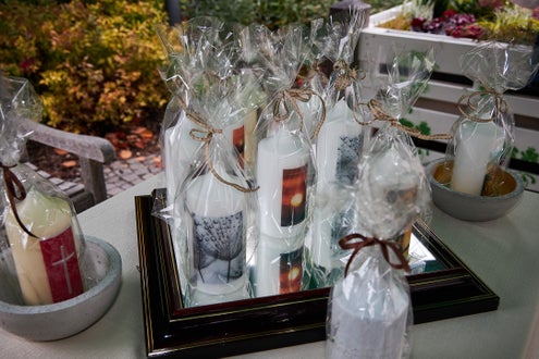 Schulladen Kerze selbstgestaltet Schulladen Kerze selbstgestaltet