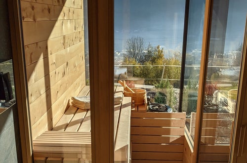 kleine Sauna mit Ausblick kleine Sauna mit Ausblick