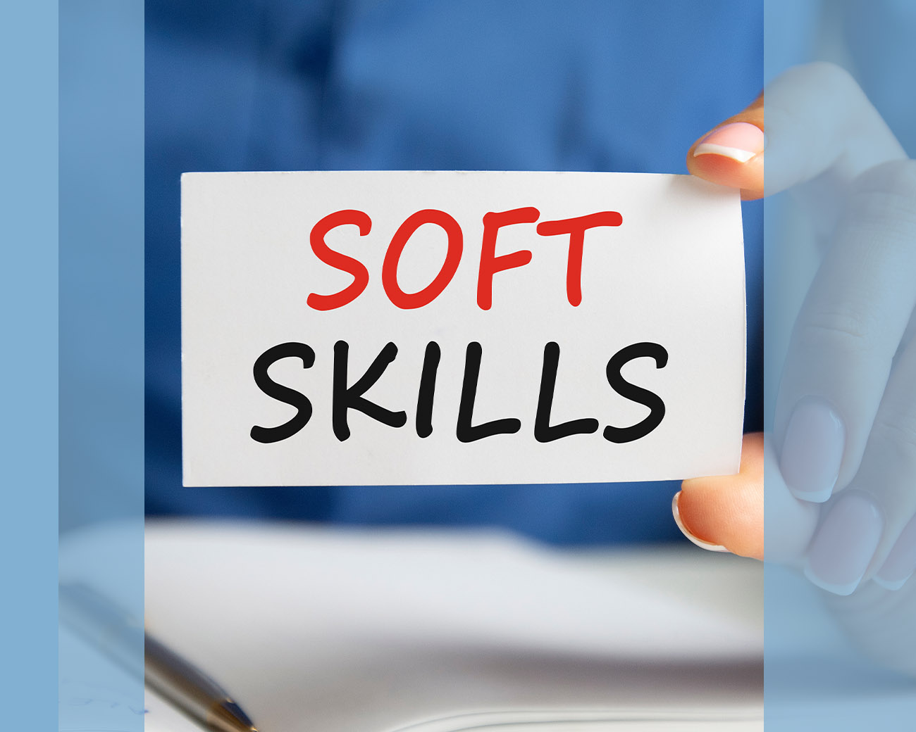 Soft Skills geschreven op een kaartje