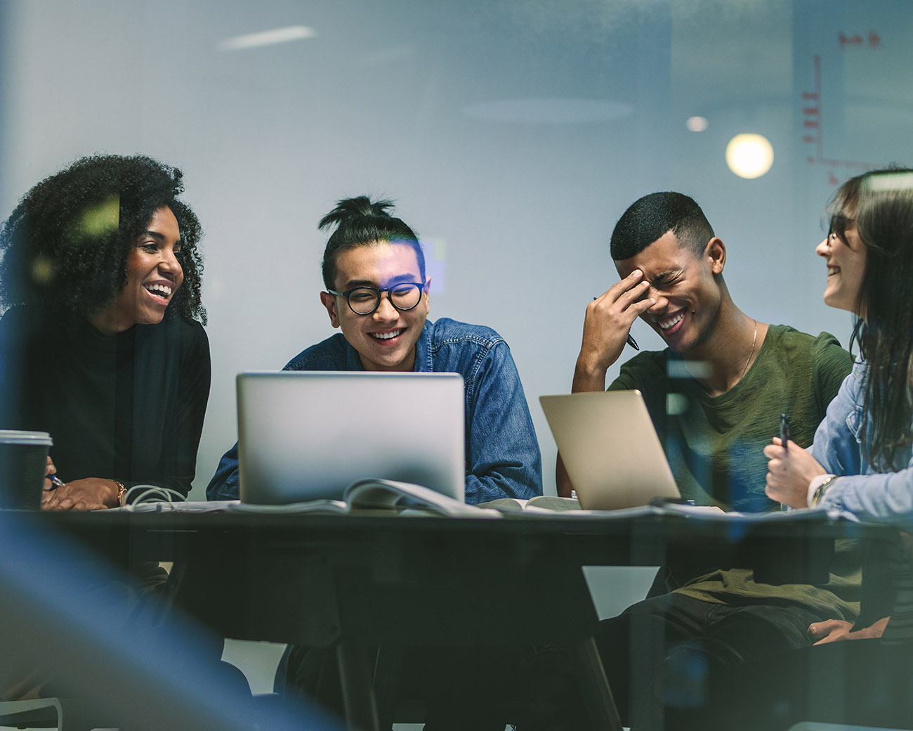 Young professionals in meeting