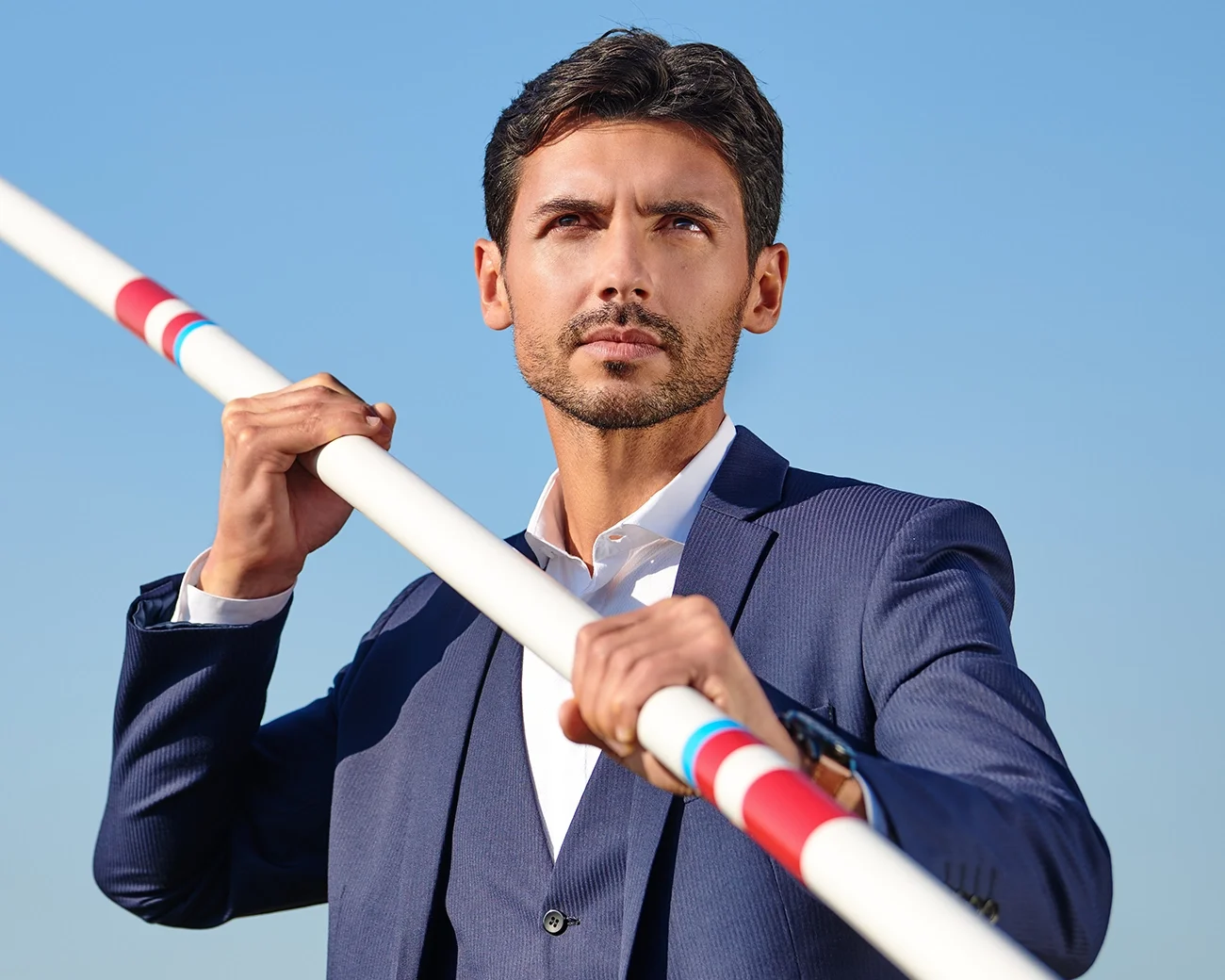 Man in bedrijfskleding