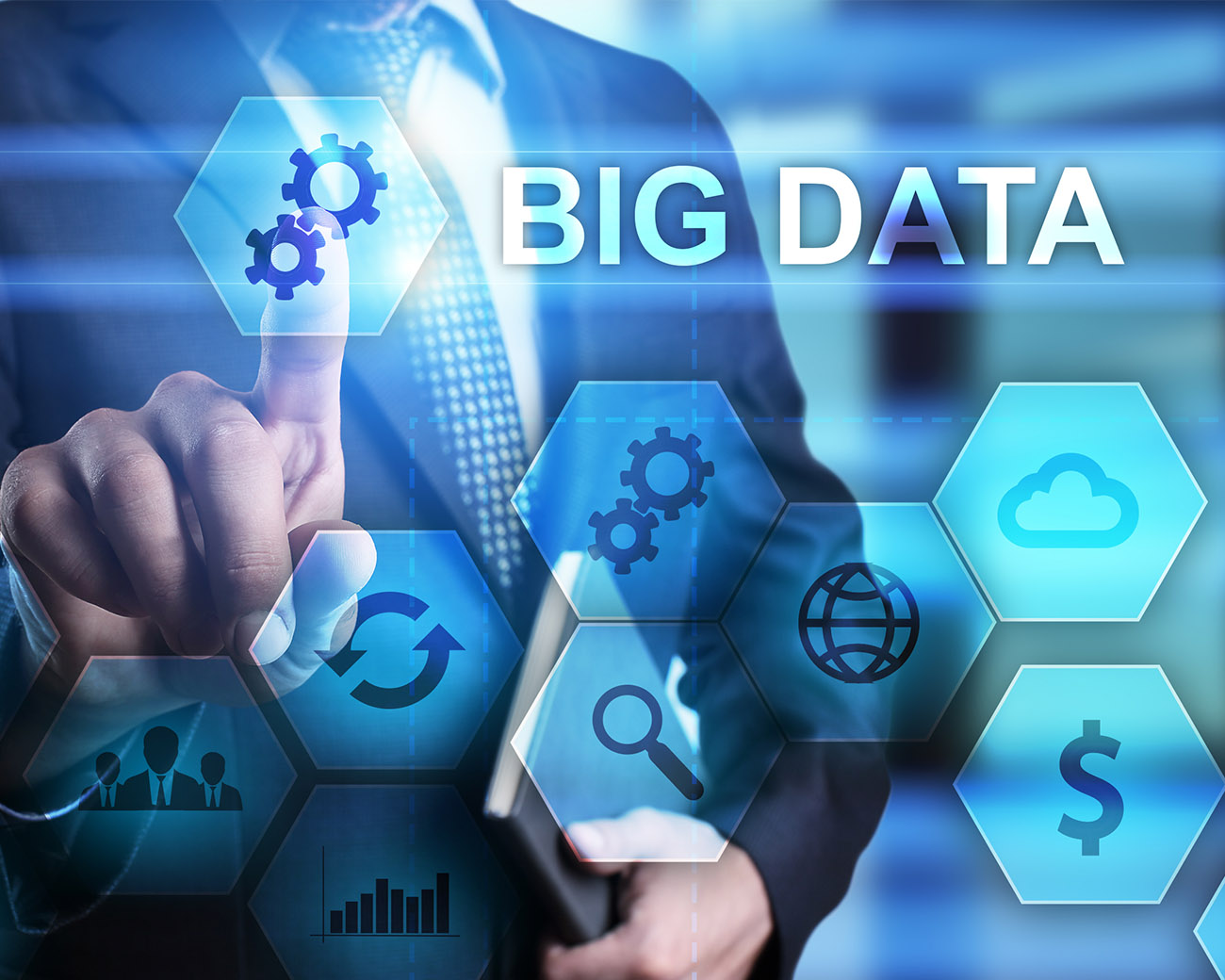 Scherm met data visueel gepresenteerd