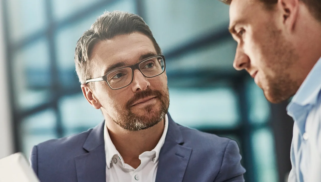 Twee collega’s in overleg
