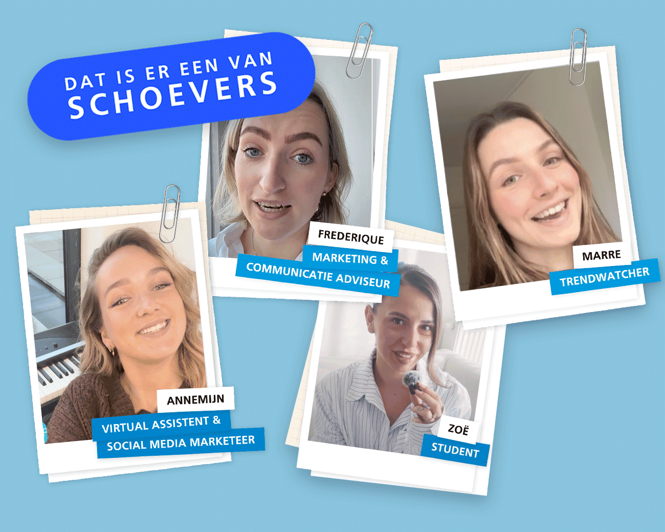 Annemijn, Frederique, Zoë en Marre