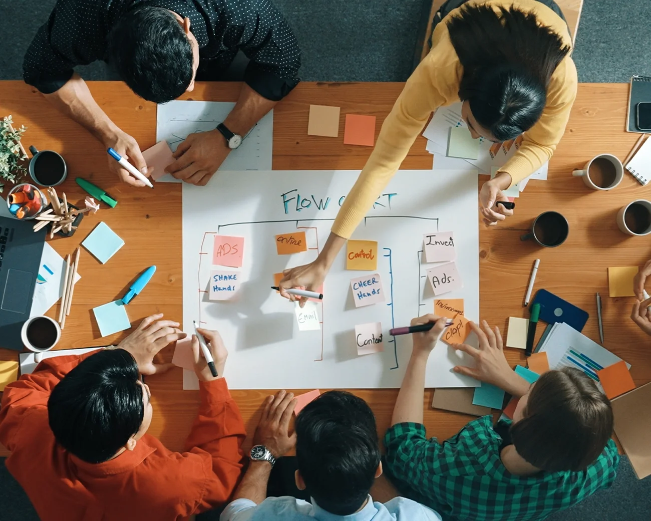Brainstorm met meerdere personen
