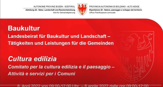 Cultura edilizia: corso di formazione 8 aprile 2022