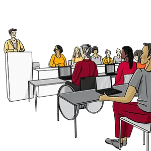 Studentesse e studenti con e senza disabilità. Studentesse e studenti con e senza disabilità.