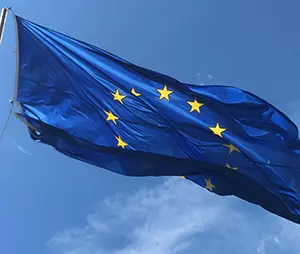 So schaut die Flagge von der EU aus. So schaut die Flagge von der EU aus.