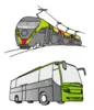 Bus und Zug in Südtirol. Bus und Zug in Südtirol.