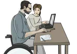 Sostegno al lavoro per perone con difficoltà. Sostegno al lavoro per perone con difficoltà.