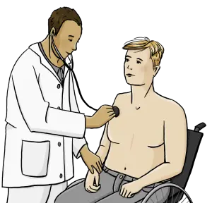 Una visita dal medico di famiglia. Una visita dal medico di famiglia.