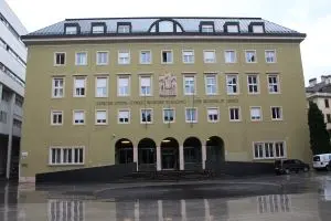 Das Haus vom Südtiroler Landtag in Bozen. Das Haus vom Südtiroler Landtag in Bozen.