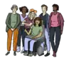 Un gruppo di donne. Un gruppo di donne.