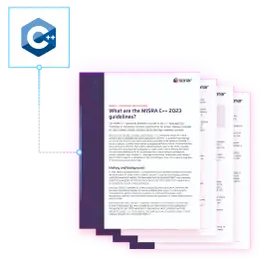 Image depicts Misra C++ guideline PDF