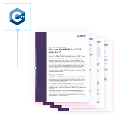 Image depicts Misra C++ guideline PDF