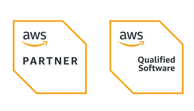 AWS Partner and Qualified Software Badges