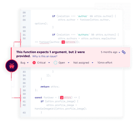 Bug detection in Javascript code