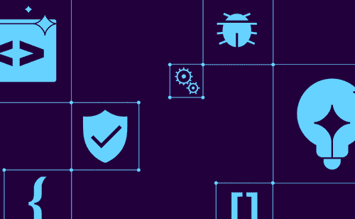 Image shows various elements of code security, languages and bugs